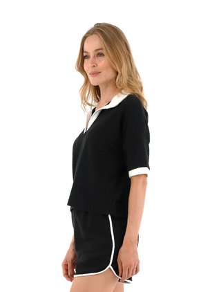 T-Shirt  Isabelle Negro Mercedes Campuzano