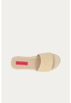 Sandalia Yute Snorri Beige Mercedes Campuzano