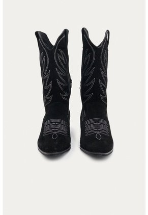 Bota Texana Elora Negro Mercedes Campuzano