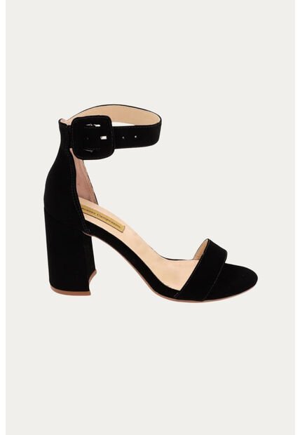 Sandalia Tacón Naia Negro Mercedes Campuzano