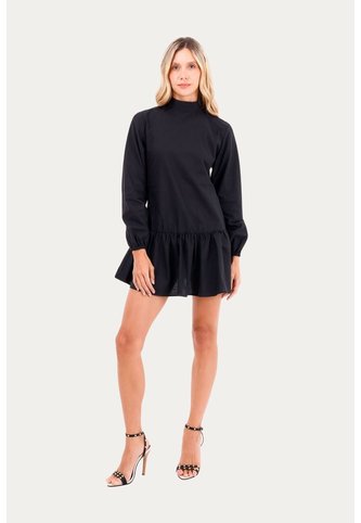Vestido Corto Palace Negro Mercedes Campuzano Mercedes Campuzano
