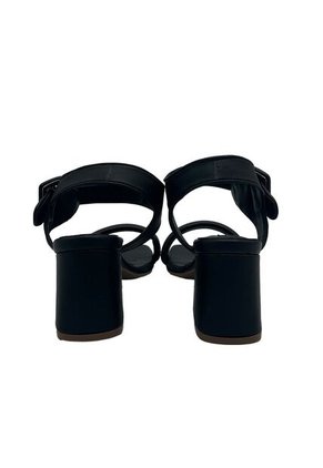 Sandalia Tacón Geneve Negro Mercedes Campuzano