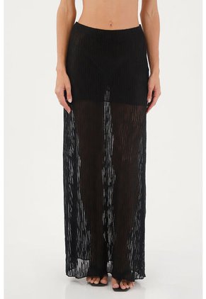 Falda Larga Lebon Negro Mercedes Campuzano