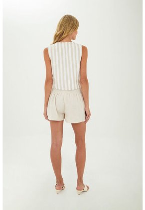 Short Fiora Beige Mercedes Campuzano