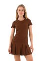 Vestido Corto Amelie Cafe Mercedes Campuzano de Mercedes Campuzano