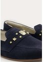 Mocasin Emma Azul Oscuro Mercedes Campuzano de Mercedes Campuzano