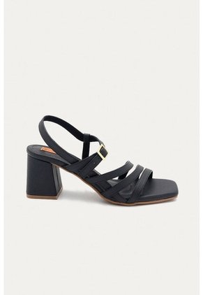 Sandalia Tacón Lia Negro Mercedes Campuzano