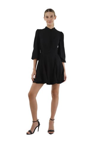 Vestido Corto Juliette Negro Mercedes Campuzano Mercedes Campuzano