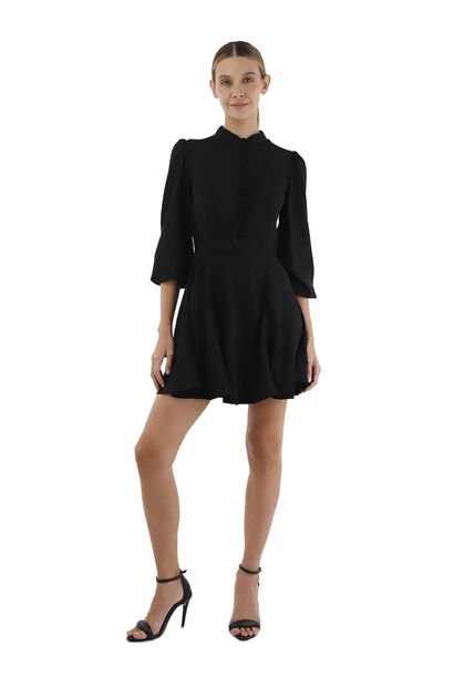 Vestido Corto Juliette Negro Mercedes Campuzano