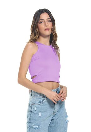 Top Lila Para Mujer Libra Mercedes Campuzano