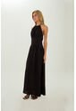 Vestido Largo Leah Negro Mercedes Campuzano de Mercedes Campuzano