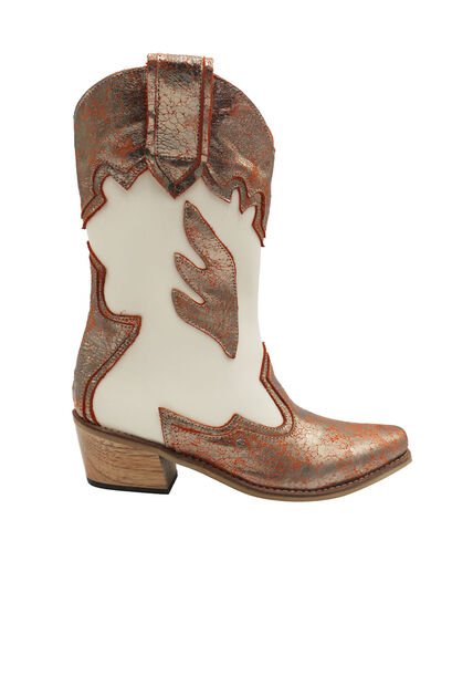 Bota Texana Belle Marfil Mercedes Campuzano