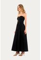 Vestido Largo Glens Negro Mercedes Campuzano de Mercedes Campuzano