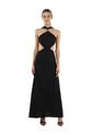 Vestido Largo Lorde Negro Mercedes Campuzano de Mercedes Campuzano