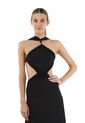 Vestido Largo Lorde Negro Mercedes Campuzano de Mercedes Campuzano