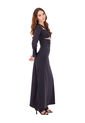 Vestido Largo Sienna Negro Mercedes Campuzano de Mercedes Campuzano