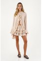 Camisa Aurea  Beige Mercedes Campuzano de Mercedes Campuzano