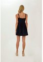 Vestido Corto Serene Azul Oscuro Mercedes Campuzano de Mercedes Campuzano