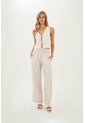 Pantalon Anastasia Beige Mercedes Campuzano de Mercedes Campuzano