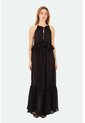 Vestido Largo Altair Negro Mercedes Campuzano de Mercedes Campuzano
