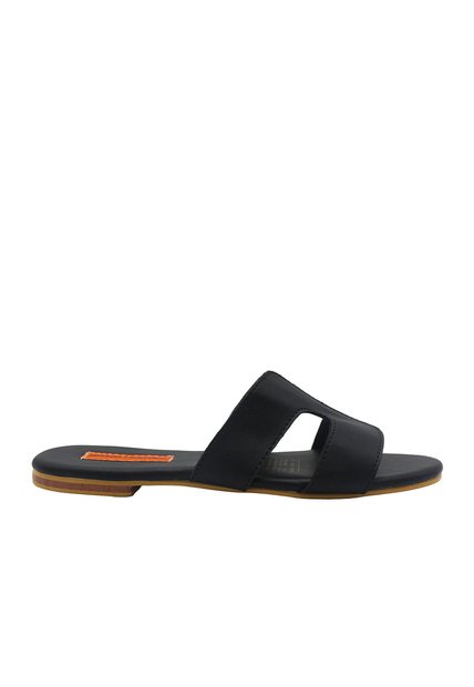 Sandalia Plana Siona Negro Mercedes Campuzano