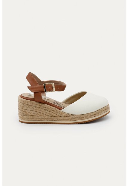 Spadrilla Plataforma Elisa Beige Mercedes Campuzano