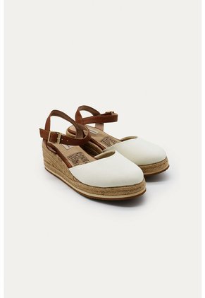 Spadrilla Plataforma Elisa Beige Mercedes Campuzano