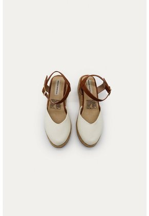Spadrilla Plataforma Elisa Beige Mercedes Campuzano