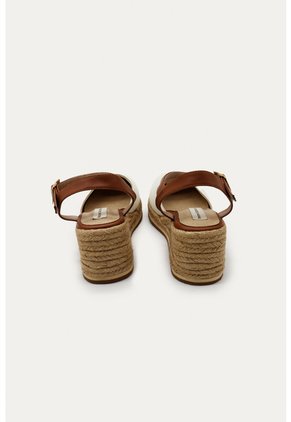 Spadrilla Plataforma Elisa Beige Mercedes Campuzano