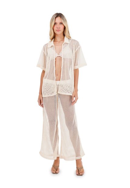 Pantalon Zaina Beige Mercedes Campuzano