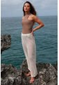 Pantalon Zaina Beige Mercedes Campuzano de Mercedes Campuzano