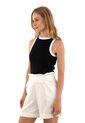 Top Saia Negro Mercedes Campuzano de Mercedes Campuzano