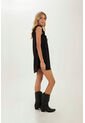 Vestido Corto Deena Negro Mercedes Campuzano de Mercedes Campuzano