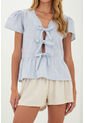 Camisa Sarah Azul Mercedes Campuzano de Mercedes Campuzano
