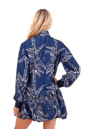 Buzo Edén Palmeras Azul Mercedes Campuzano