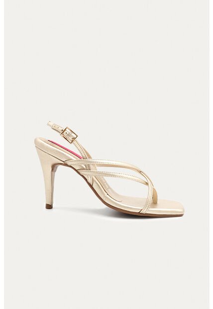 Sandalia Tacon Dina Dorado Mercedes Campuzano