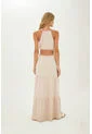 Vestido Largo Sophie Beige Mercedes Campuzano de Mercedes Campuzano