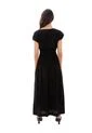 Vestido Largo Carlota Negro Mercedes Campuzano de Mercedes Campuzano