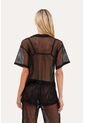 Camisa Seyla Negro Mercedes Campuzano de Mercedes Campuzano