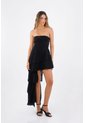 Vestido Largo Brooke Negro Mercedes Campuzano de Mercedes Campuzano