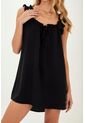 Vestido Corto Deena Negro Mercedes Campuzano de Mercedes Campuzano
