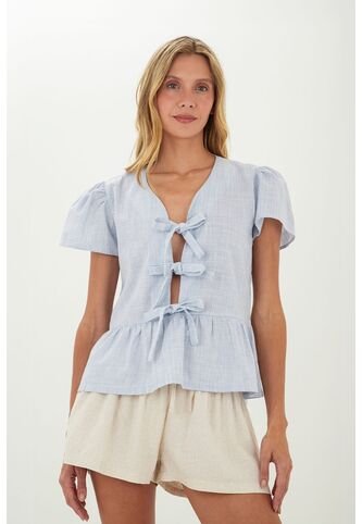 Camisa Sarah Azul Mercedes Campuzano Mercedes Campuzano