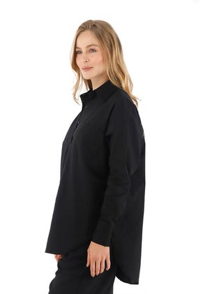 Camisa Boyfriend Haven Negro Mercedes Campuzano