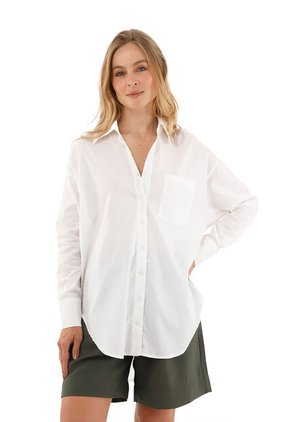 Camisa Boyfriend Haven Marfil Mercedes Campuzano