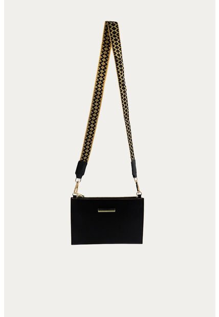 Bandolera Sunrose Negro Mercedes Campuzano