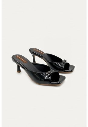 Sandalia Tacon Vera Negro Mercedes Campuzano