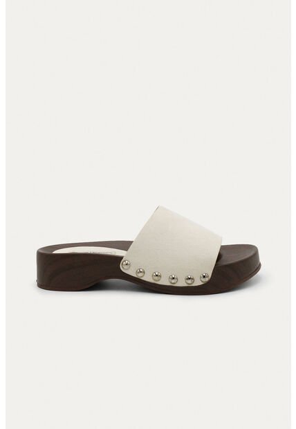 Sandalia Plana Eva Beige Mercedes Campuzano