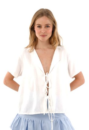 Camisa Cabo Marfil Mercedes Campuzano