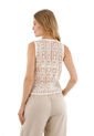 Chaleco Lira Beige Mercedes Campuzano de Mercedes Campuzano