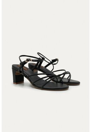 Sandalia Tacon Aira Negro Mercedes Campuzano